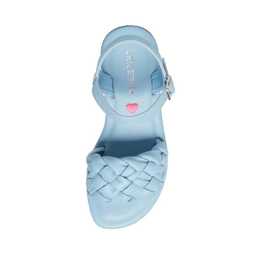 Blue Steve Madden Jkarina Kids' Flat Sandals | PH 5239AXP